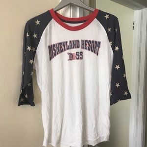 NWOT Disneyland Resort Raglan Tee XL.